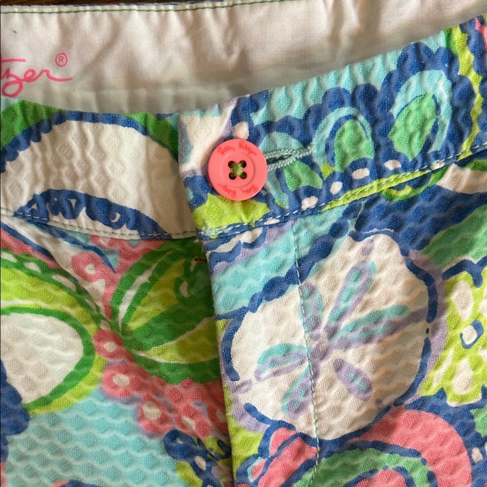 Lilly Pulitzer Vibrant Paisley High Waist Shorts - Picture 2 of 6